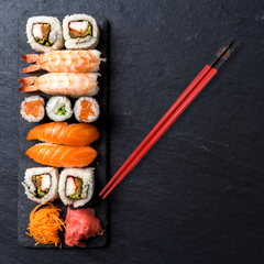 Juego de palillos chinos de madera de bambú para regalo, diseño multicolor. Chopsticks.