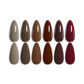 Born Pretty esmalte de uñas en gel para manicuara en casa, color borgoña, vino, rojo, caramelo, café, otoño, juego de esmaltes de gel semipermanentes para uñas, Bote de 7 ml. o 0.2 fl oz (Se venden por separado )