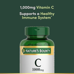 Nature's Bounty Vitamina C, 0.035 oz, Bote de 100 cápsulas. Suplemento de Vitamina C.