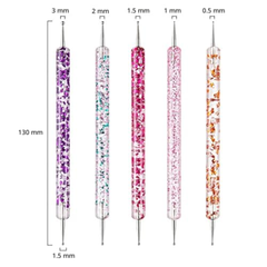 Artdone 31 pinceles para arte de uñas, juego de herramientas para arte de uñas, herramientas de punteado, cepillo de polvo, pinceles para líneas finas, pluma de dibujo para diseños.