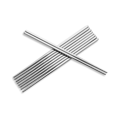 Palillos metálicos de acero inoxidable de alta calidad, reutilizables, aptos para lavavajillas, ligeros, antideslizantes, fáciles de usar, excelentes para el hogar y cocina. Palillos Chinos. Palillos Coreanos.