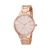 Nine West Reloj de pulsera con esfera floral para mujer