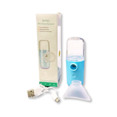 Nano Facial Mister Recargable USB – Vaporizador Facial Hidratante Portátil | Color Azul