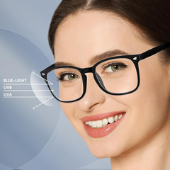 Paquete de 2 lentes de bloqueo de luz azul para mujeres y hombres, protección UV para computadora, TV, teléfonos, vídeo juegos, pantallas.