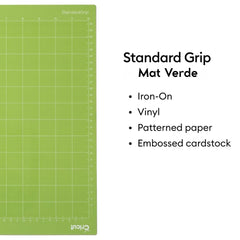 Tapete de corte marca Cricut Original - StandardGrip - Tapete verde (1 unidad, 12 x 12 pulgadas), para Explore & Maker