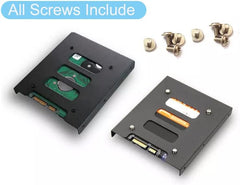 Adaptador de disco duro de 2.5 a 3.5, soporte de montaje metalico SNANSHI SSD, adaptador de 2.5 a 3.5 para PC SSD (paquete de 2)
