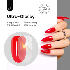 Beetles Glossy Gel Top Coat No Wipe, Top Coat Gel transparente efecto Glossy para esmalte en gel. Acabado ultra glossy. Manicura de larga duración. Top Coat, Soak Off, UV LED Lamp.