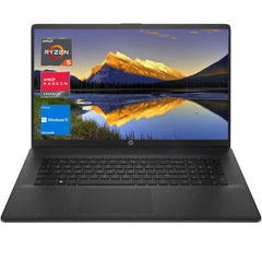 HP 2023 Laptop 17, Pantalla FHD de 17.3 pulgadas, procesador AMD Ryzen 5 7530U (Beat i7-1165G7), 32 GB de RAM, 1 TB PCIe SSD, Cámara web, HDMI, Wi-Fi 6, Bluetooth, Windows 11 Home, Negra