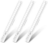 Luces LED de armario para debajo del gabinete, 21 luces LED que funcionan con pilas, luz con sensor de movimiento, luces adhesivas para gabinete, luces de cocina, luz nocturna inalámbrica para bar,
