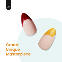 Esmaltes de uñas en gel marca Beetles, Colección “Glowing Attraction”, tonos otoño invierno, variedad de colores: naranja, borgoña, rojo, morado, gris, azul, verde y más, Presentación bote de 7.5 ml. (0.25 onzas cada botella) UV LED.