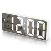 Reloj despertador digital LED, Muestra temperatura, Brillo ajustable, Modo de 12/24 horas