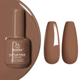 Esmalte en Gel marca Beetles, 1 pieza de 15ml 0.5Oz Soak Off - Beyonce Caramel Brown Color -Soak Off Gel UV GEL.