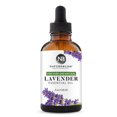 Aceite esencial de lavanda 100 % puro y natural, grado terapéutico, 4 onzas, perfecto para aromaterapia y relajación