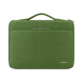 DOMISO Funda protectora 360 para laptop de 15.6 pulgadas con asa, funda de transporte para MacBook Air/Pro de 15.6 pulgadas, compatible con MacBook Air de 15 pulgadas M3 2024, color verde.