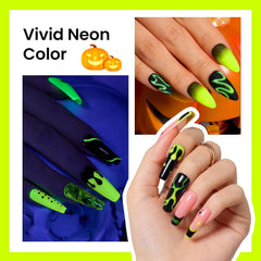 Esmalte en Gel marca Beetles, 1 pieza de 15ml 0.5Oz Soak Off – Brilla en la oscuridad verde solido- Glow in the Dark Green - Green Solid Color. Soak Off - UV LED.