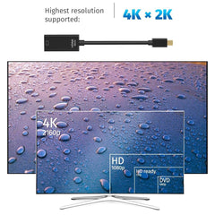 Adaptador Mini DisplayPort a HDMI, Paquete de 2 (compatible con Thunderbolt) MacBook Pro, MacBook Air, Mac Mini - Cable chapado en oro para
