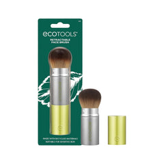 EcoTools Brocha Kabuki Retráctil para Maquillaje Facial – Ideal para Viaje, Vegana y Ecológica. Brocha para maquillaje de rostro.