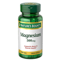 Nature's Bounty  - Magnesio de alta potencia 500 mg, tabletas 100 EA