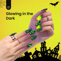 Esmalte en Gel marca Beetles, 1 pieza de 15ml 0.5Oz Soak Off – Brilla en la oscuridad verde solido- Glow in the Dark Green - Green Solid Color. Soak Off - UV LED.