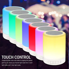 RAGZAN Luz nocturna Altavoz Bluetooth Inalámbrico Portátil