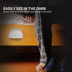 Luz Nocturna LED con Sensor de Movimiento ECOELER – Inalámbrica, funciona con Baterías, Adhesiva, sin conexiones.