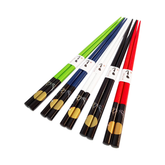 Juego de palillos chinos de madera de bambú para regalo, diseño multicolor. Chopsticks.