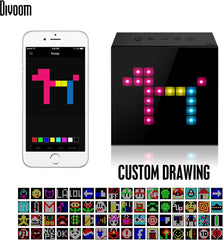 Divoom Aurabox parlante inteligente de LED 4.0, con conexión Bluetooth y control de la aplicación para crear dibujos con píxeles (USADO EN BUEN ESTADO) - Bocina.