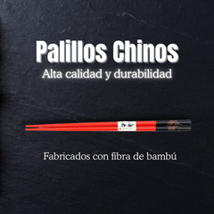 Juego de palillos chinos de madera de bambú para regalo, diseño multicolor. Chopsticks.