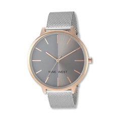 Reloj Nine West con correa de malla para mujer. Reloj para dama marca Nine West.