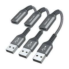 Adaptador USB C hembra a USB macho (paquete de 1 unidad), convertidor de cable de carga tipo C a USB A
