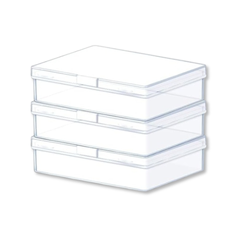 Estuche plástico para tarjetas Pokemon, cajita de plástico transparente, diferente usos. Estuche plástico para almacenamiento de cartas Pokemon, MTG, Yugioh, tarjetas coleccionables de béisbol, cartas de póquer. Medidas 9.8 cm x 7.4 cm x 2.4 cm.