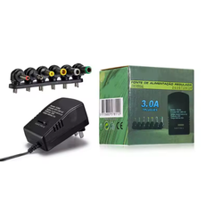 Fuente de alimentación Universal ajustable, entrada AC 100V - 240V y salida de 3-12V. Potencia 30W