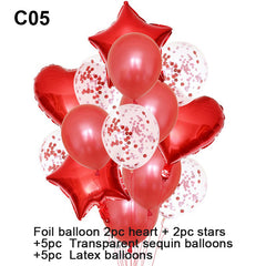 Set de Globos para Fiesta Multi Color - Set de 14 Piezas por Bolsa Disponible en Diferentes Colores -
