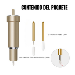 Carcasa (Housing) y Cuchilla de punta fina de alta calidad, compatible con Cricut Maker 3/Maker/Explore 3/Air 2/Air/One, incluye 1 cuchilla de punta fina.