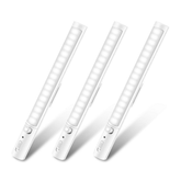 3 Pack de Luces LED de armario para debajo del gabinete, luces LED que funcionan con batería AA, luz con sensor de movimiento, luces adhesivas para gabinete, luces de cocina, luz nocturna inalámbrica.