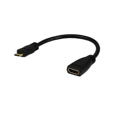 Cable Adaptador Mini HDMI a HDMI Marca ARGOMtech. Mini HDMI to HDMI Cable Adapter.