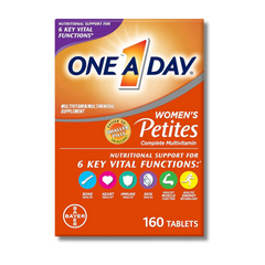 Multivitamínico completo para mujer, One-A-Day Women's Petites, frasco de 160 unidades.