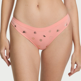 Thong Panty VS. Panti Victoria Secret para mujer. Color coral. Tanga.