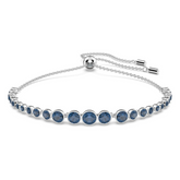 SWAROVSKI. Pulsera de SWAROVSKI para dama de cristales tono azul. Joya de SWAROVSKI para dama. Swarovski Emily Tennis Bracelet.