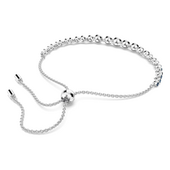 SWAROVSKI. Pulsera de SWAROVSKI para dama de cristales tono azul. Joya de SWAROVSKI para dama. Swarovski Emily Tennis Bracelet.