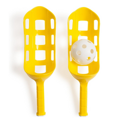 Scoop Ball Game, Juego de raquetas y pelota. Juego Clásico para niños, adolescentes y adultos. Juegos para campamento, playa y exteriors. Champion Sports.