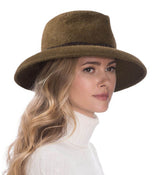 Sombrero Genuino de Diseñador Eric Javits NY - Zora - Color Bronze Olive.