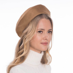 Sombrero Genuino de Diseñador Eric Javits NY - Betty - Color Camel.