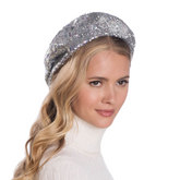 Sombrero Genuino de Diseñador Eric Javits NY - Blaze - Color Plata.