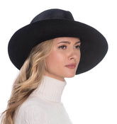 Sombrero Genuino de Diseñador Eric Javits NY - Fanny - Color Negro.