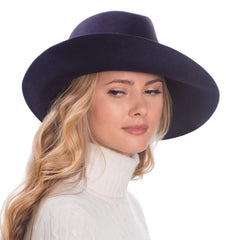 Sombrero Genuino de Diseñador Eric Javits NY - Fanny - Color Plum.