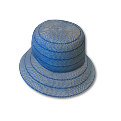 Sombrero Genuino de Diseñador Eric Javits NY - Kimi - Color Blue Mix.