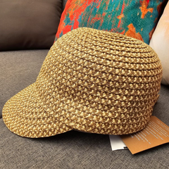 Sombrero Genuino de Diseñador Eric Javits NY - Mondo Cap - Color Peanut.