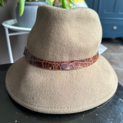 Sombrero Genuino de Diseñador Eric Javits NY - Denise - Color Taupe.