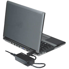 Cargador Universal Manhattan Auto Ajustable de Poder Mini Universal para Laptops y Notebooks de 40W